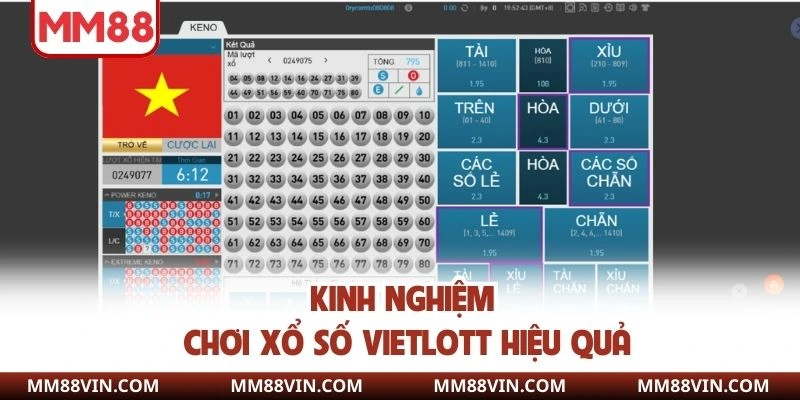 Kinh nghiệm chơi xổ số vietlott hiệu quả